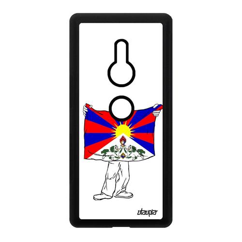 Coque En Silicone Pour Xperia Xz2 Drapeau Tibet Tibetain Housse Mobile Asie Bouddha Bouddhisme Bumper Zen Case Sony