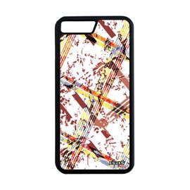 Coque Iphone 8 Plus Silicone Carreau Tartan Cover Marron Jolie Motif Case Fond Carre Smartphone Geometrique Design Telephone