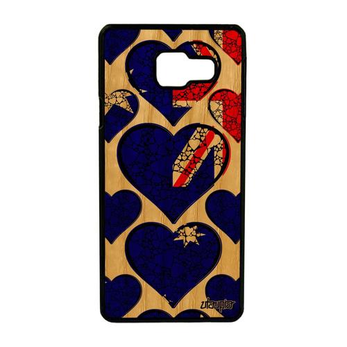 Coque Drapeau Australie Australien Samsung A3 2016 En Bois Silicone Coeur Foot Coupe Du Monde Mobile I Love Rugby Noir Cover Galaxy