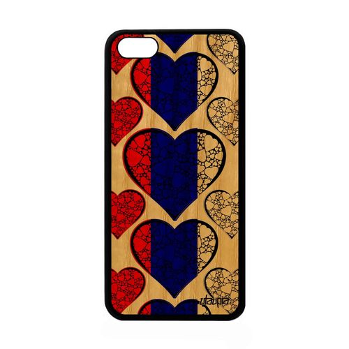 Coque Bois Silicone Pour Apple Iphone 5c Drapeau Russie Russe Coeur Foot Jo Noir Pas Cher I Love Basket Coupe D'europe Euro Football