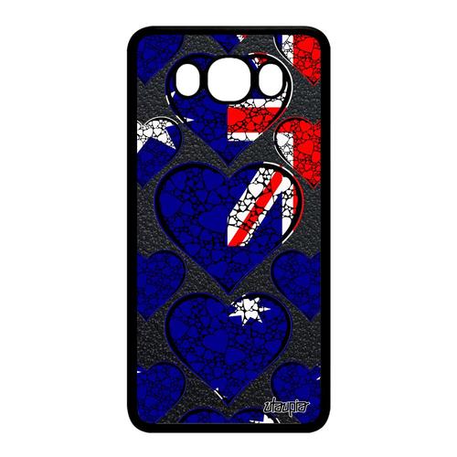 Coque Drapeau Australie Australien Pour Samsung Galaxy J7 2016 Silicone Jo I Love Football Pas Cher Etui Foot Portable Rugby Mobile