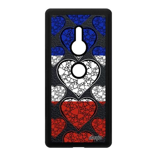 Coque Sony Xperia Xz2 Silicone Drapeau France Français Bleu Blanc Rouge Jo Coupe Du Monde Motif Football Housse Smartphone Case Euro