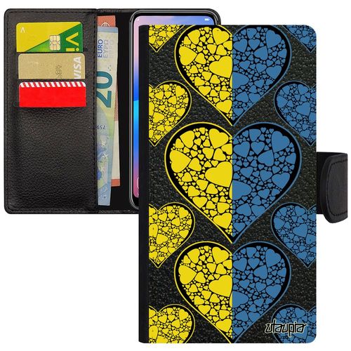 Coque Rabat Pour Apple Iphone 7+ Plus Cuir Drapeau Ukraine Ukrainien I Love Coeur Foot Euro Football Coupe Du Monde Basket 32 Go Jo