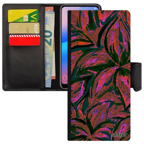 Coque Xperia Xa Ultra Portefeuille Fleurs Nature Case Texture Portable Peinture Floral Rose Telephone Bouquet Design Coloré De Sony