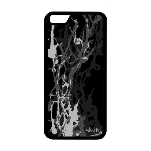 Coque Iphone 6 6s Silicone Peinture Moderne Smartphone Abstrait 32 Go Design Tpu Gris Fond Cover Texture Noir Decoratif Motif