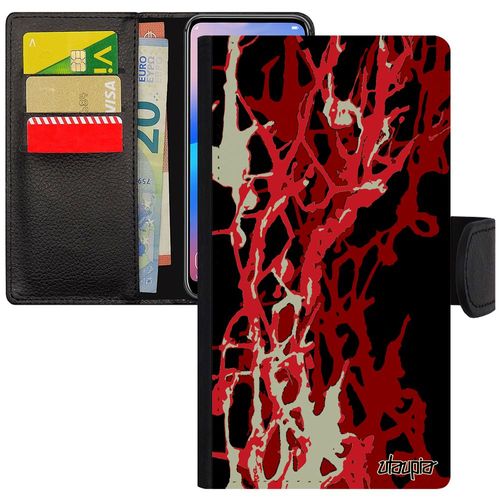 Coque Peinture Moderne Iphone Xs Max Cuir Original Telephone Smartphone Antichoc Etui Cover Decoratif Design 64 Go Rouge Motif
