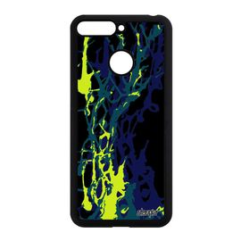 Coque Peinture Moderne Pour Honor 7a Silicone Motif Personnalisé Case Telephone Contemporain Effet Design Fond Housse Jolie Alu Bleu