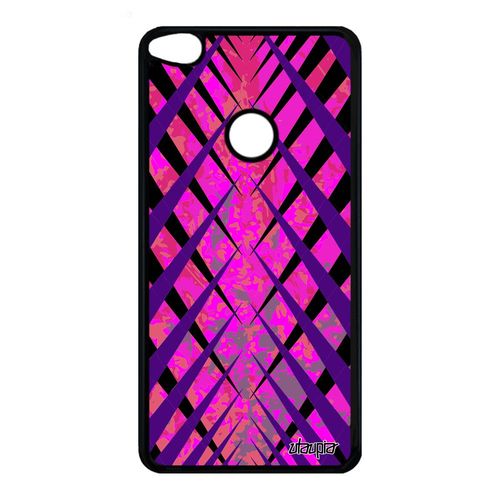 Coque Pour Huawei P9/P8 Lite 2017 Silicone Design Carreau Rose Unique Personnalisé Portable Coloré Losange Texture Tartan Original