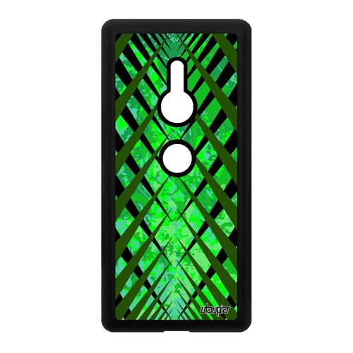 Coque De Protection Pour Sony Xperia Xz2 En Silicone Design Carreau Fond Motif Geometrique Vert H8296 Etui Effet Jolie Tartan Carre
