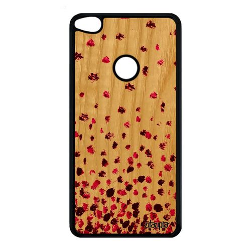 Coque Bois Silicone Huawei P8/P9 Lite 2017 Confettis Pois Mobile Design Rose Motif Romantique Portable Coloré De Protection Petales