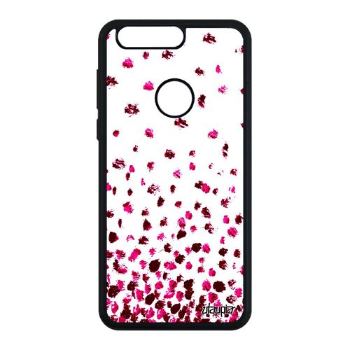 Coque Honor 8 En Silicone Confettis Pois Gel Design Portable Rose Original Coloré De Protection Romantique Petales 4g Texture Motif