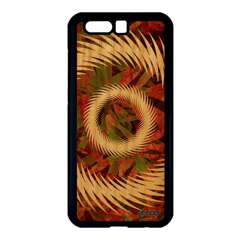 Coque Vrai Bois Mandala Honor 9 Silicone Sphère Vegetal 4g Effet Decoratif Case Motif Stf-L09 Coloré Marron Housse Cadeau Design De