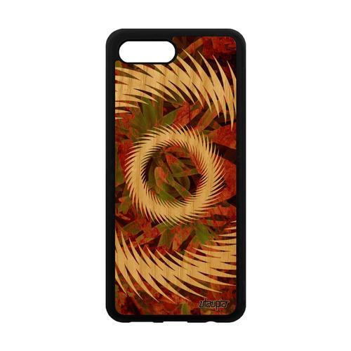 Coque En Bois Silicone Mandala Pour Honor 10 Telephone Cadeau Coloré Effet De Protection Decoratif Motif Sphère 4g Marron Vegetal