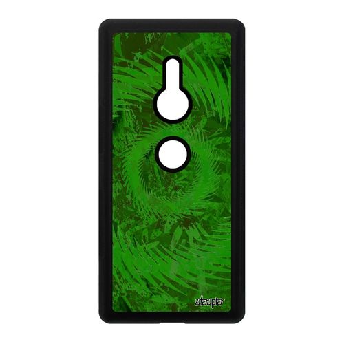 Coque Silicone Pour Sony Xperia Xz2 Mandala Cercle Motif Fond Gel Vegetal Effet Portable Design Antichoc Rigide Cover Decoratif Vert
