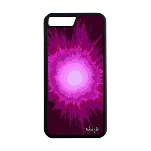 Coque Antichoc Pour Iphone 7 Plus En Silicone Explosion Personnalisé Motif Univers Fond Telephone Dessin Rose Galaxie Tendance