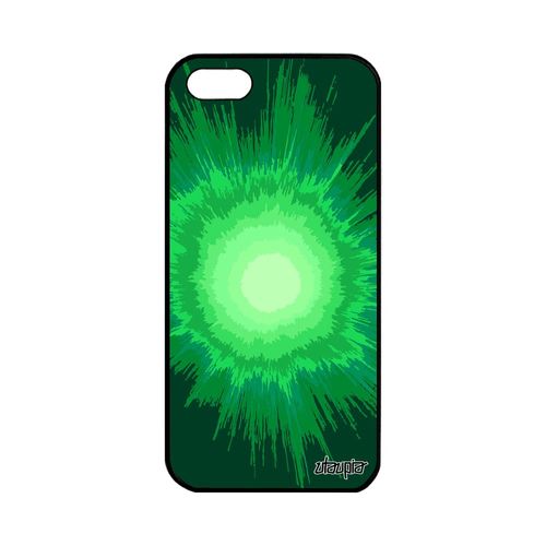Coque Iphone 5 5s Se Silicone Explosion Telephone Vert Portable Rigide Coloré Galaxie Etui 64 Go Original Design Motif Espace Apple