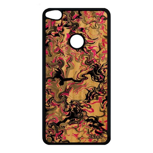 Coque Marbre Pour Huawei P9/P8 Lite 2017 En Bois Silicone Personnalisé Motif Bumper Telephone Fantaisie Artisanat Coloré Rose Forme