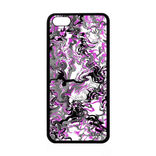 Coque De Protection Iphone 5c Silicone Marbre Texture Peinture Personnalisé Fantaisie Portable Forme Rose Dessin Design Coloré Apple