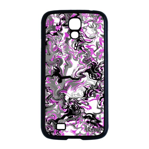 Coque Silicone Marbre Telephone Galaxy S4 Gel Peinture 4g Housse Rose Motif Design Coloré Antichoc Forme Fantaisie Texture Samsung