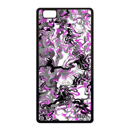 Coque Marbre Pour Huawei P8 Lite 2015 Silicone Rose Coloré Design Forme Portable Peinture Texture Mobile De Protection Motif Ale-L21