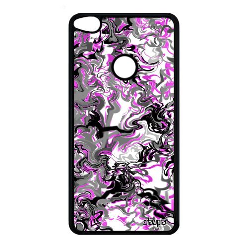 Coque Huawei P9/P8 Lite 2017 En Silicone Marbre Texture Rose Telephone Design Motif Portable Coloré Peinture Forme Made In France