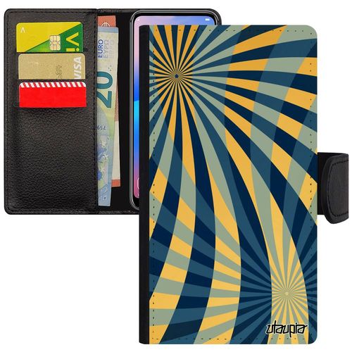 Coque Iphone Xr Cuir Rabat Porte Cartes Silicone Illusion D'optique Etui Design Bleu Magnetique Telephone Unique Coloré 256 Go