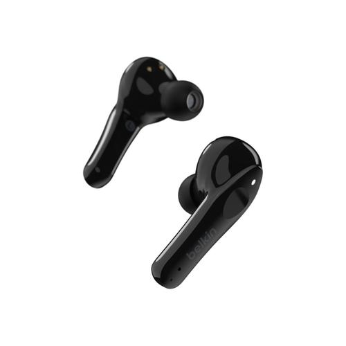 Belkin SoundForm Move Plus - Écouteurs sans fil avec micro - intra-auriculaire - Bluetooth - noir