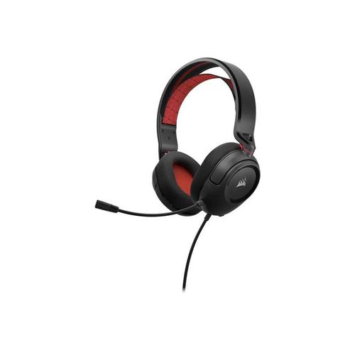 CORSAIR Gaming HS35 v2 - Micro-casque - circum-aural - filaire - jack 3,5mm - rouge