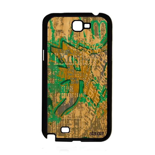 Coque Bois Galaxy Note 2 Silicone Street Art Ecriture De Protection Vert Tag Tagué Caoutchouc 4g Motif Coloré Cover Etui Tpu Samsung
