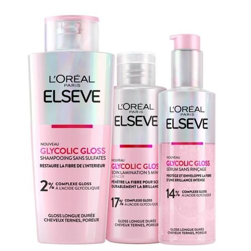 L'oréal Paris Elseve Glycolic Gloss - La Routine Protectrice Des Cheveux Ternes 