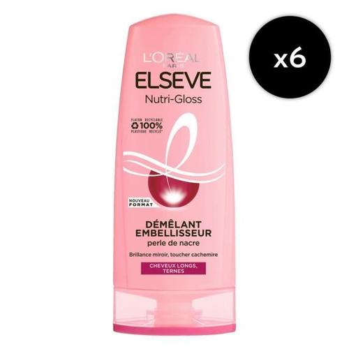 [Lot De 6] Démêlant Cheveux Ternes Nutri-Gloss Elsève 300ml 