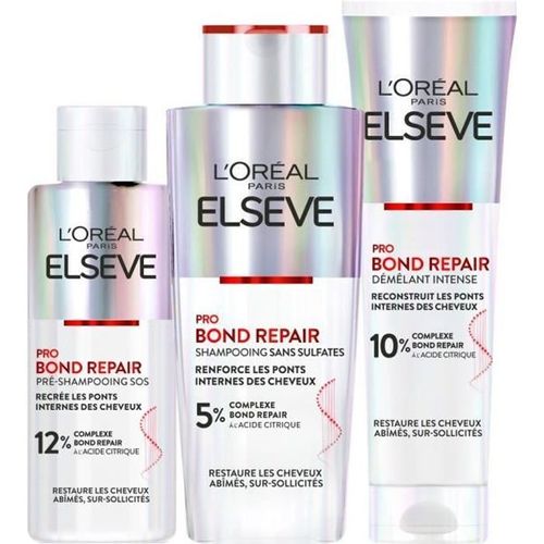 L'oréal Paris Elsève Pro Bond Repair - La Routine Complète Des Cheveux Abîmés 