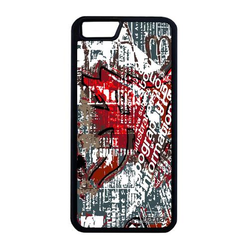 Coque Silicone Iphone 6 6s Plus Street Art Texture Ecriture Peinture Case Smartphone Motif 32 Go Coloré Graffiti Tag Marron De