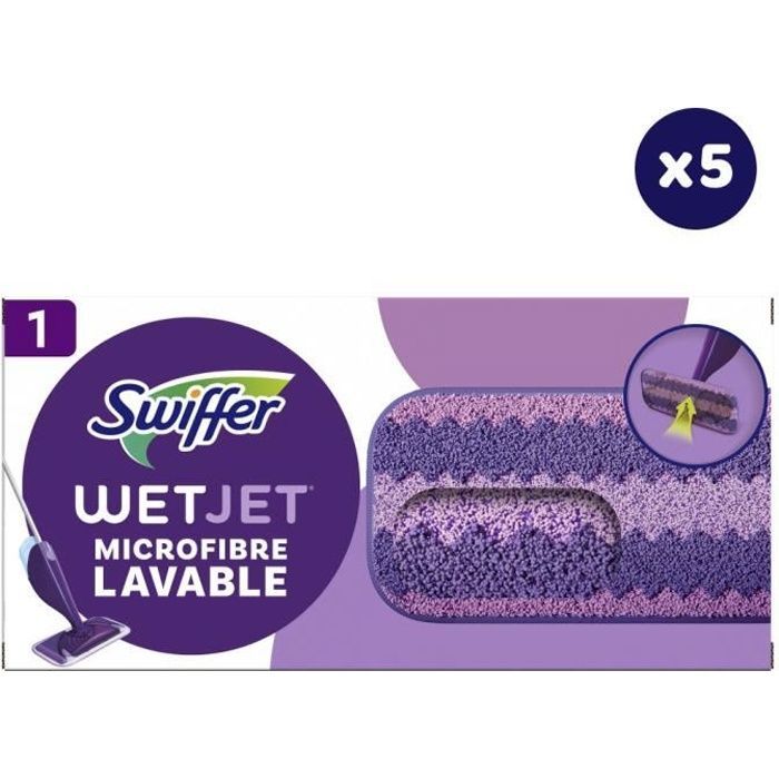 5 Lingettes Lavables Wetjet, Swiffer
