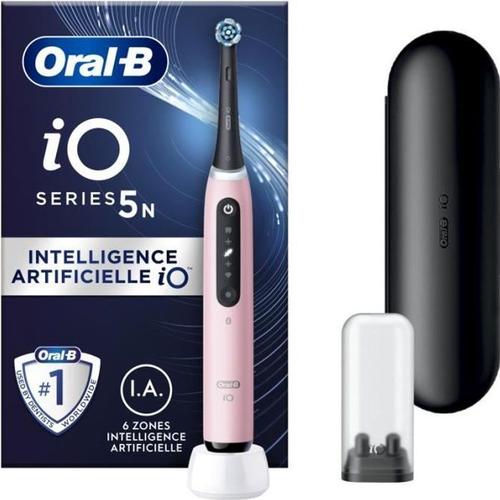 Oral-B Io 5n - Avec Etui De Voyage - Rose - Brosse À Dents Électrique Connectée