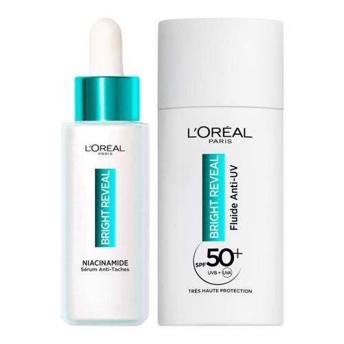 L'oréal Paris - Routine Visage Anti-Taches Niacinamide - Bright Reveal - Coffret Produits Visage 