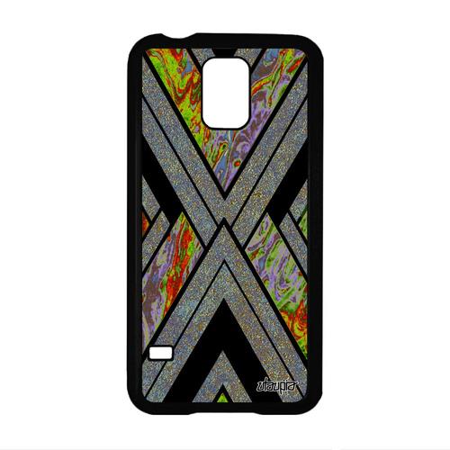 Coque Galaxy S5 Silicone Marbre Solide Pierre 4g Coloré Design Granite Portable Unique Motif Jaune Telephone Antichoc Metal Samsung