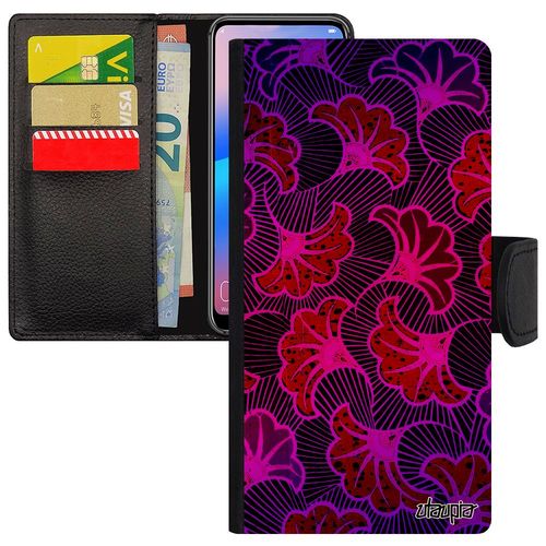 Coque Galaxy A3 2016 En Cuir Portefeuille Wax Telephone Africain Coloré Afrique Motif De Protection Ethnique Design Imprimé Samsung