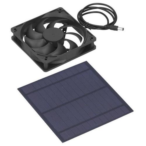 Ventilateur de panneau solaire 5W panneau solaire avec ventilateur de ventilation pour maison pour animaux de compagnie de chenil à effet de serre