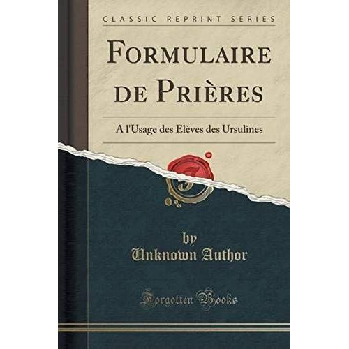 Author, U: Formulaire De Prières