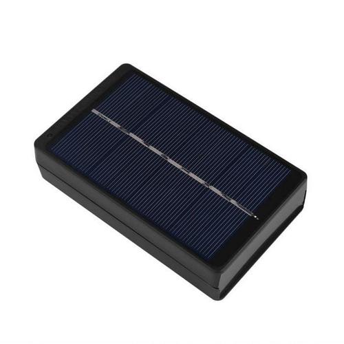 Chargeur de panneau solaire 1W 4V Portable Panneau solaire Chager Boîte de chargement pour batterie Aa/Aaa Noir