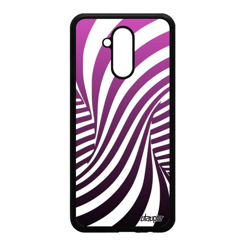 Coque Pour Huawei Mate 20 Lite Silicone Illusion D'optique Magique Graphique Rose Effet Etui Personnalisé Telephone 3d Bumper De