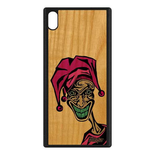 Coque En Bois Silicone Joker Antichoc Pour Sony Xperia Xa1 Ultra Humour Frêne Bd Drole Clown Portable Rose Tpu Dessin Motif Comics