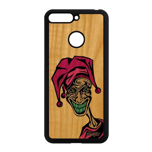 Coque Honor 7a En Bois Silicone Joker Cover Rose Bd Personnalisé Clown Dessin De Protection Humour Case Cartoon Horreur Motif Comics