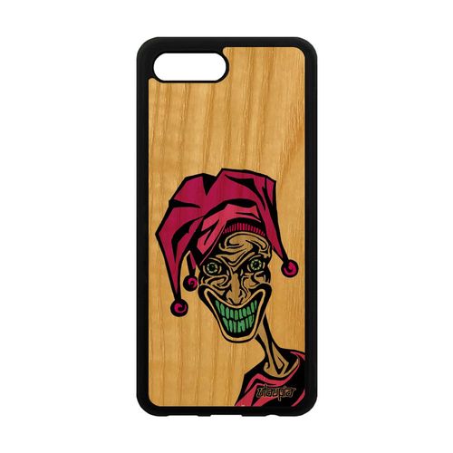 Coque En Bois Antichoc Honor 10 Silicone Joker Cartoon Comics Horreur Telephone Portable Original Humour Rose Bd Motif Drole Clown