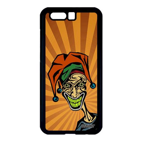 Coque Joker Honor 9 Silicone Design Motif Bande Dessinée Stf-L09 Visage Tpu Antichoc 4g Cover Case Orange Horreur Super Heros Clown