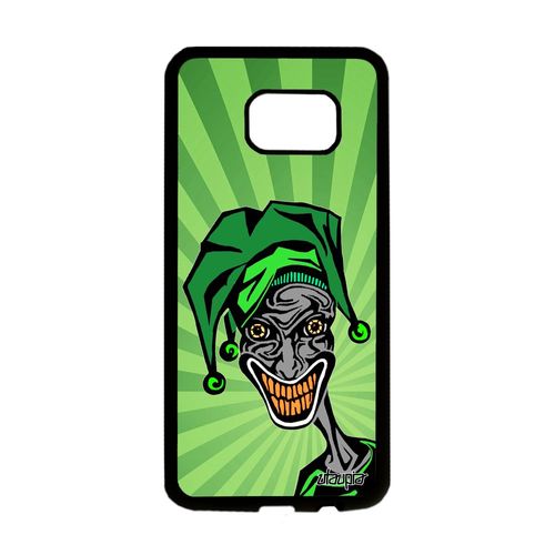 Coque En Silicone Pour Samsung Galaxy S7 Edge Joker Bd Smile Comics Cartoon Unique Horreur Dessin Rigide Vert Case Motif Alu Housse