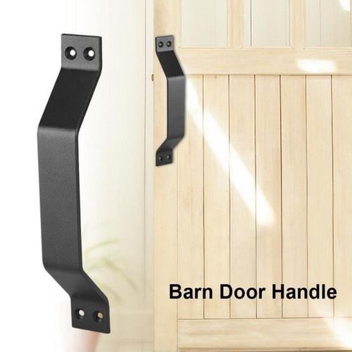 Poignée de porte affleurante en acier au carbone pour Garages de portes de grange coulissantes avec vis de montage
