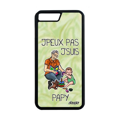 Coque J'peux Pas J'suis Papy Iphone 7 Plus Silicone Bd Telephone Texte Papi Naissance Fille Humour Drole Portable Comique Je