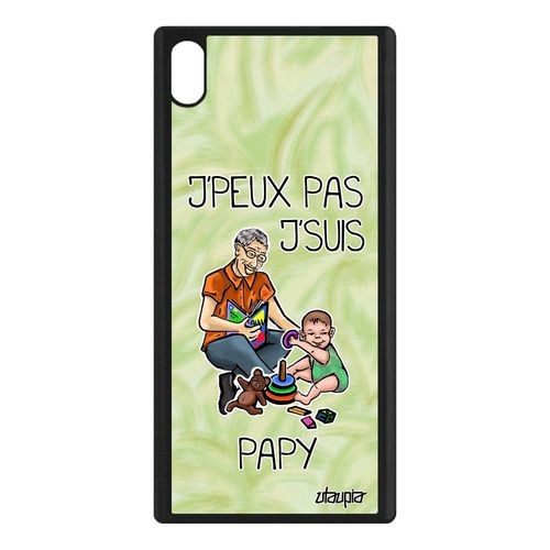 Coque J'peux Pas J'suis Papy Sony Xperia Xa1 Ultra Silicone Bd Case Humour Antichoc Drole Cadeau Fete Des Grands Peres Vert Papi Gel